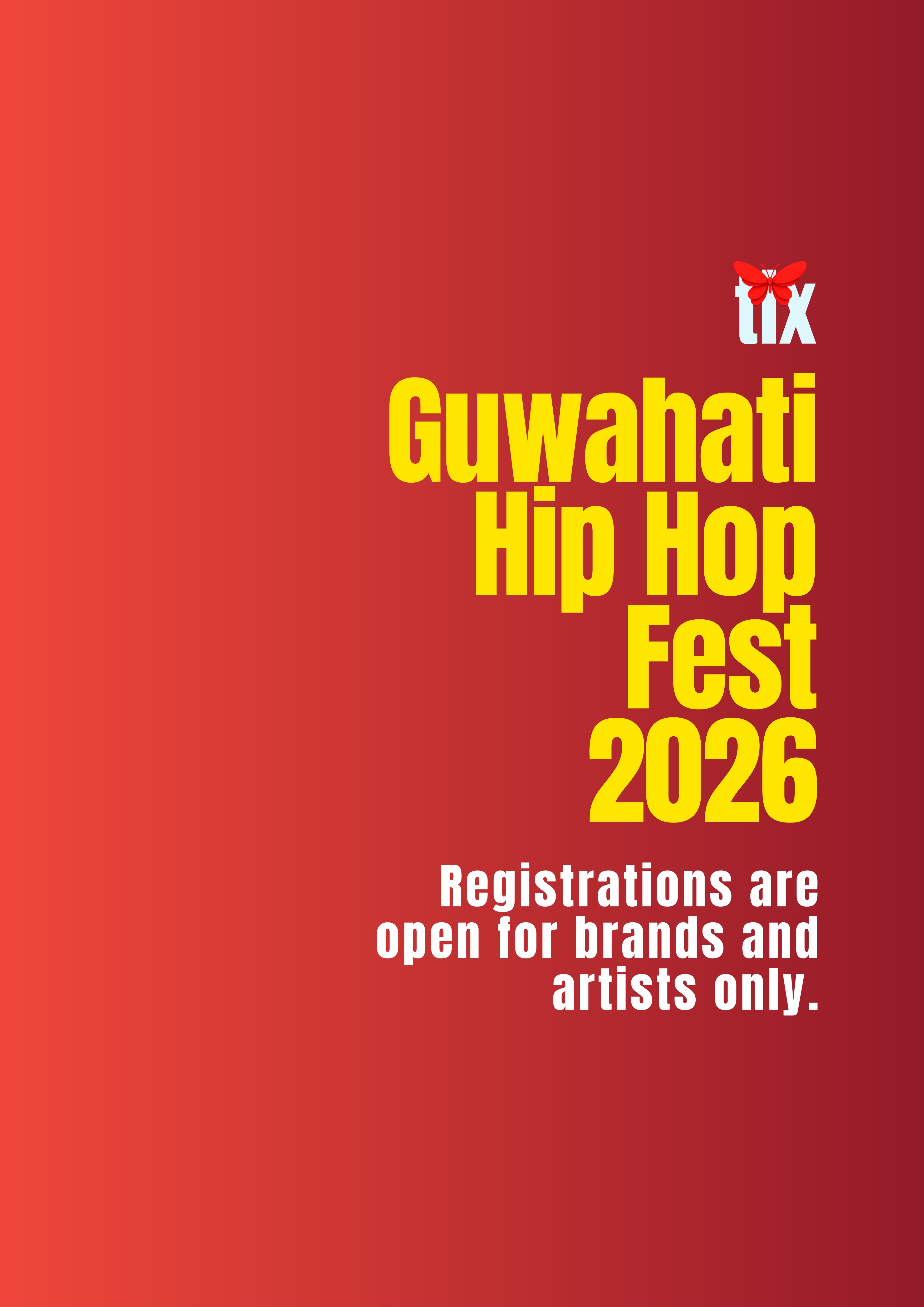 Poster for Guwahati Hip Hop Fest '26